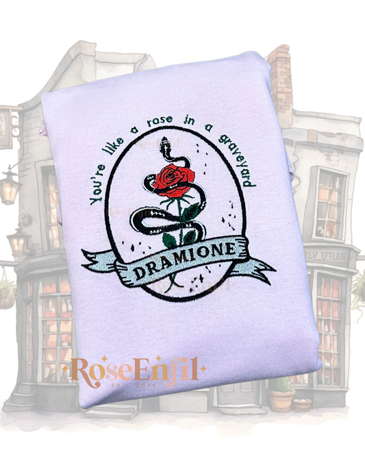 Dramione - Draco (drago) et Hermione -  Fanfiction - Collection broderie magique - Plusieurs couleurs