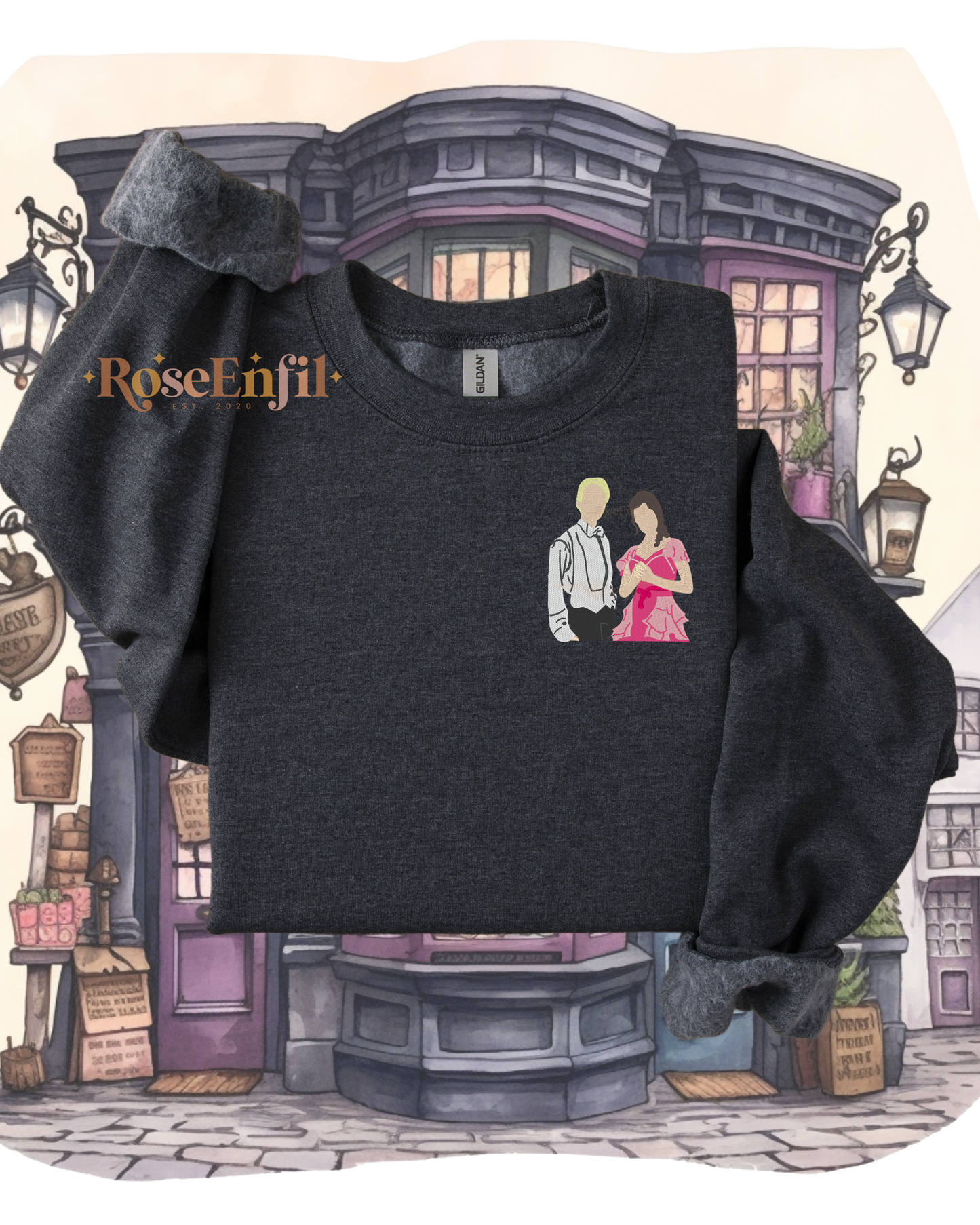 Draco (Drago) x Hermione (Dramione) - Fanfiction - Magical Embroidery Collection - Multiple Colors
