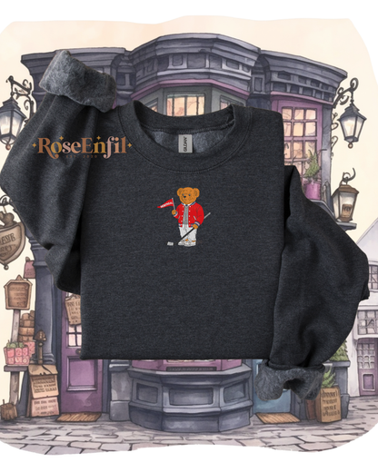 Cute Hockey Bear Montreal – "Regions of Quebec" Embroidery Collection – Canada – Multiple colors (crewneck only)
