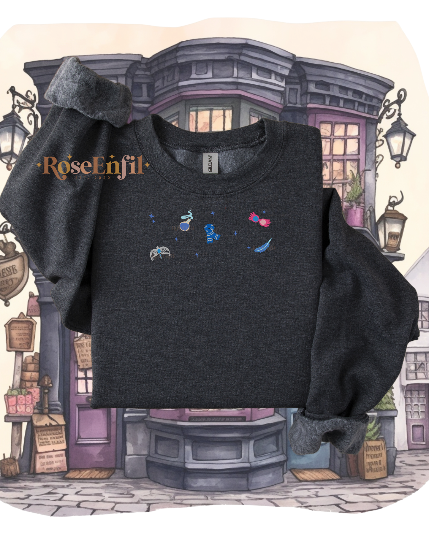 Icons of the House of widsom  (eagle - raven) - Magic Embroidery Collection - Multiple colors
