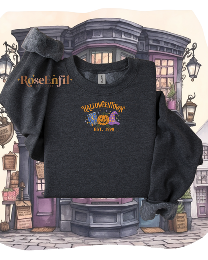 La ville d'halloween - Collection Halloween Vintage  - Plusieurs couleurs