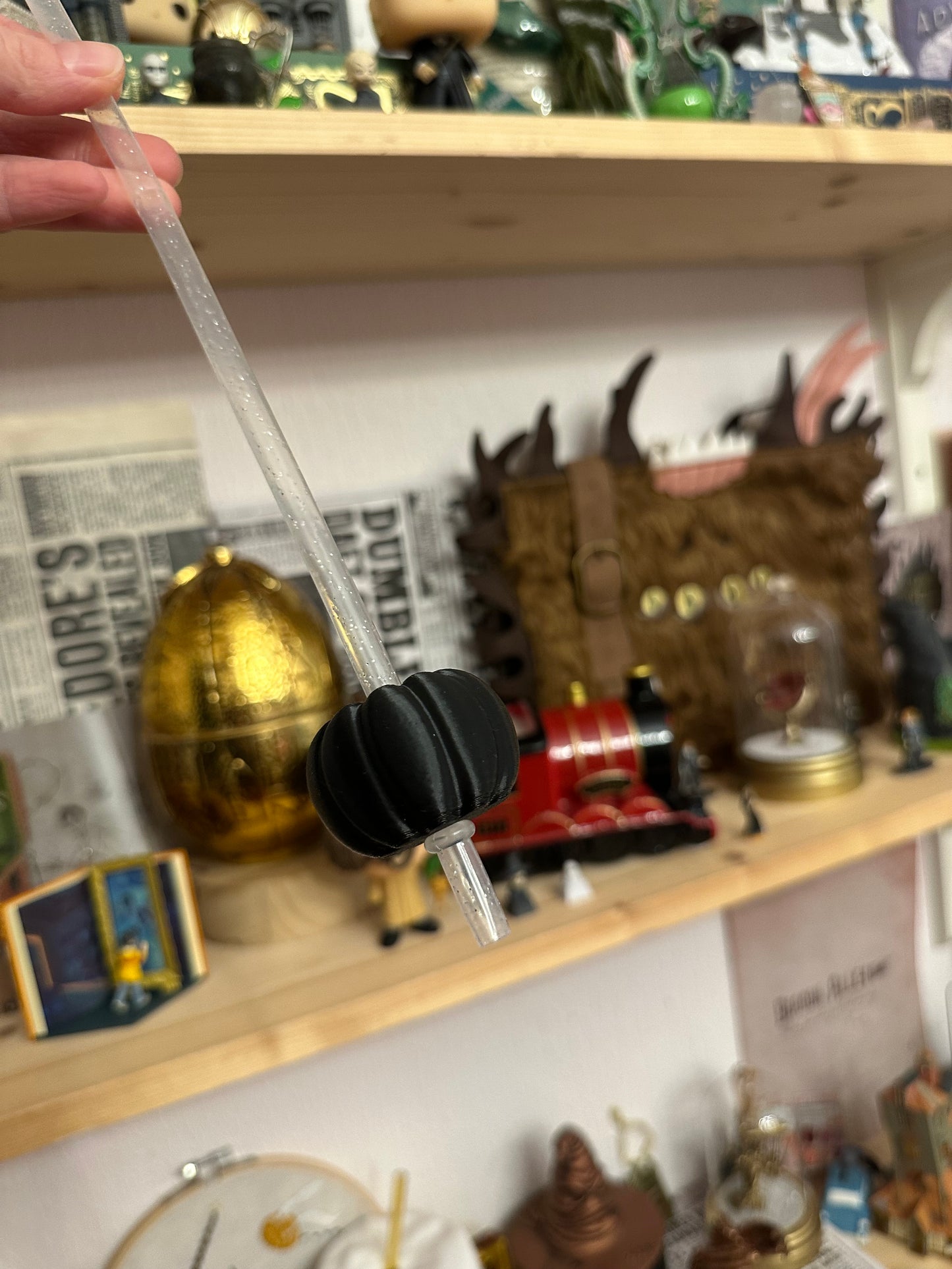 Straw decoration - pumpkin - autumn