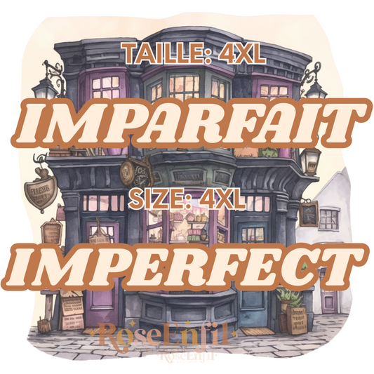 TAILLE 4XL- Vêtements imparfaits (plusieurs designs et couleurs)