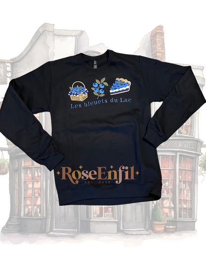 Les bleuets du Lac – "Embroidery from Our Regions" Collection (QC, Canada) – Multiple colors (Crewneck only)
