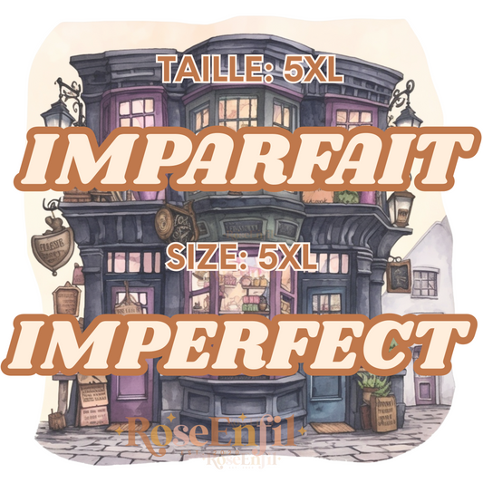 TAILLE 5XL - Vêtements imparfaits (plusieurs designs et couleurs)