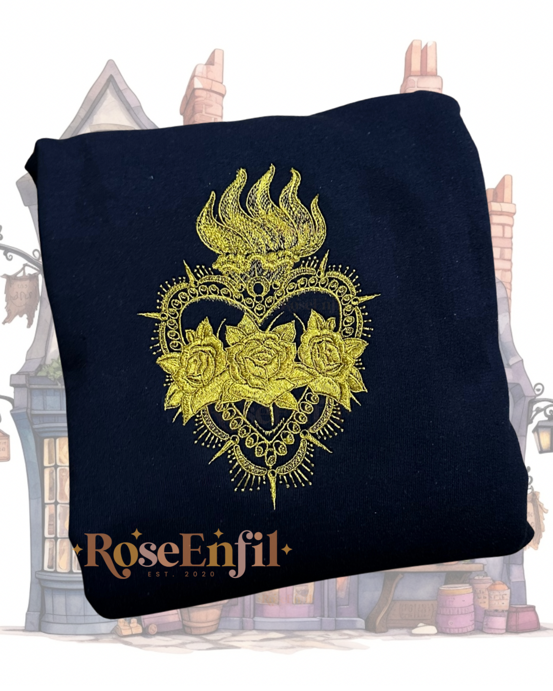 Coeur sacré  - Broderie magique - Plusieurs couleurs