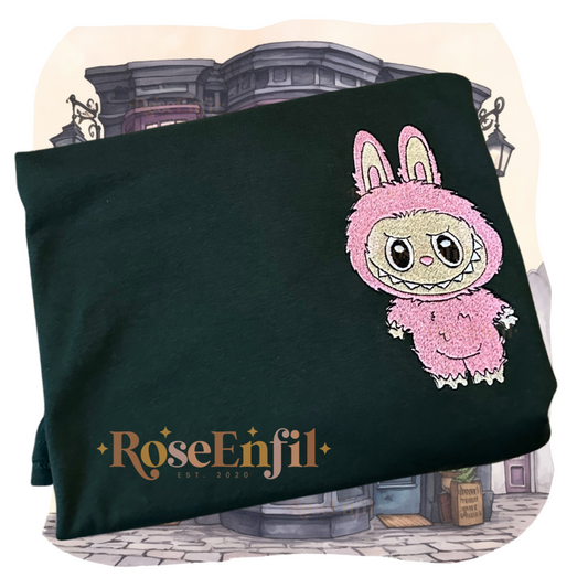 Mascotte mignonne (choix de couleur)- Collection broderie tendance - Plusieurs couleurs