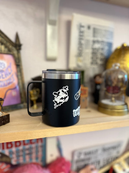 Fantasy Reader - Book Collection -  Stainless Steel Mug - 12 Oz