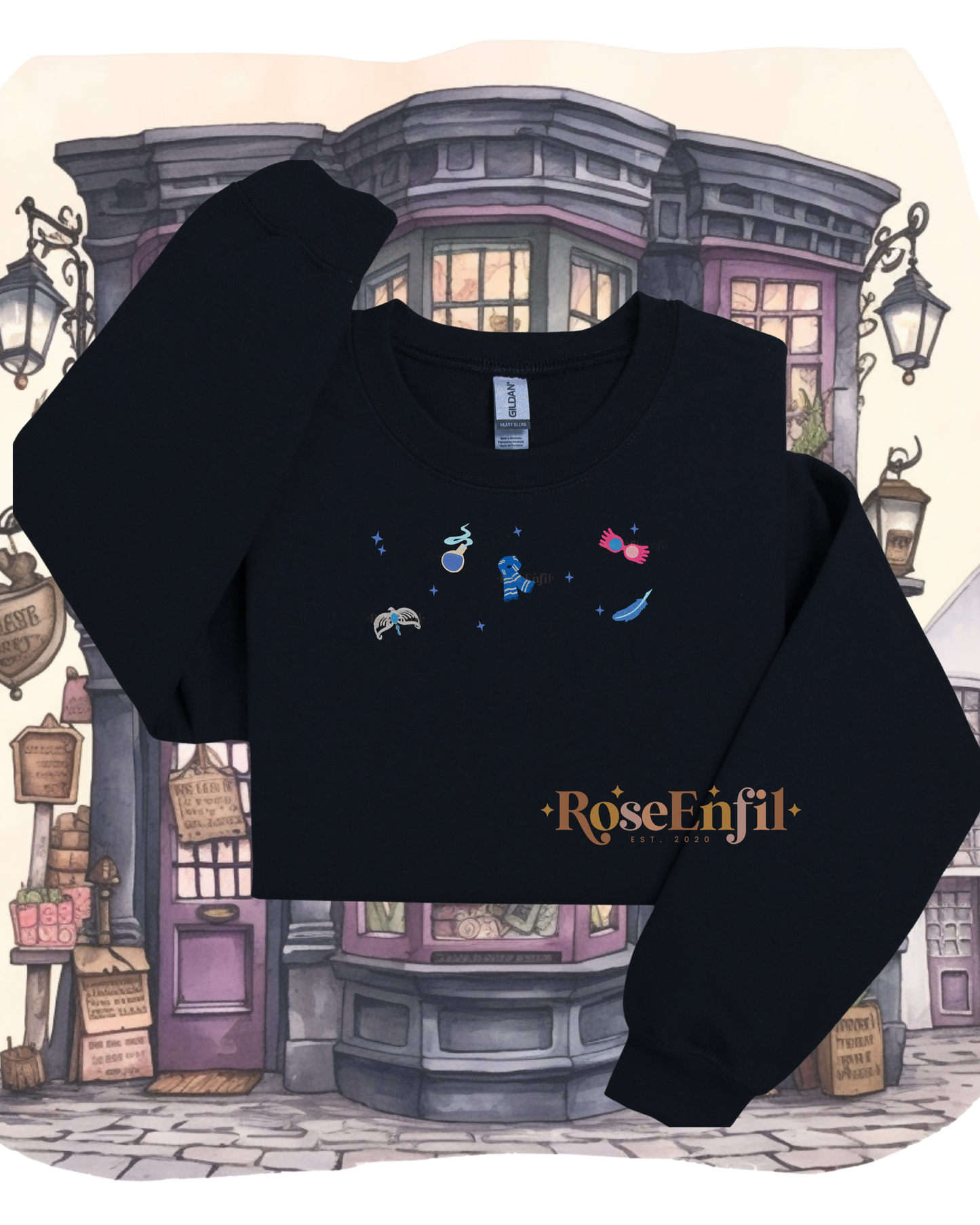 Icons of the House of widsom  (eagle - raven) - Magic Embroidery Collection - Multiple colors
