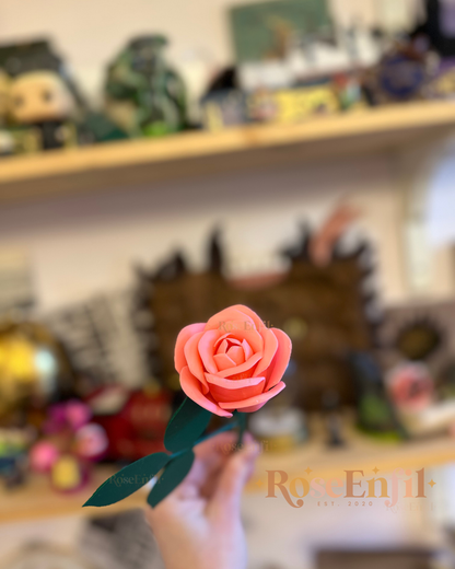 Rose décorative - Collection décor - Impression 3D - Plusieurs couleurs