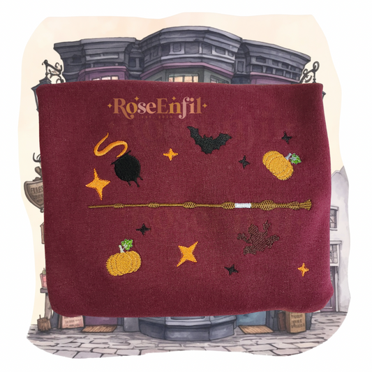 Symboles magiques & Halloween - Collection broderie magique (plusieurs couleurs)