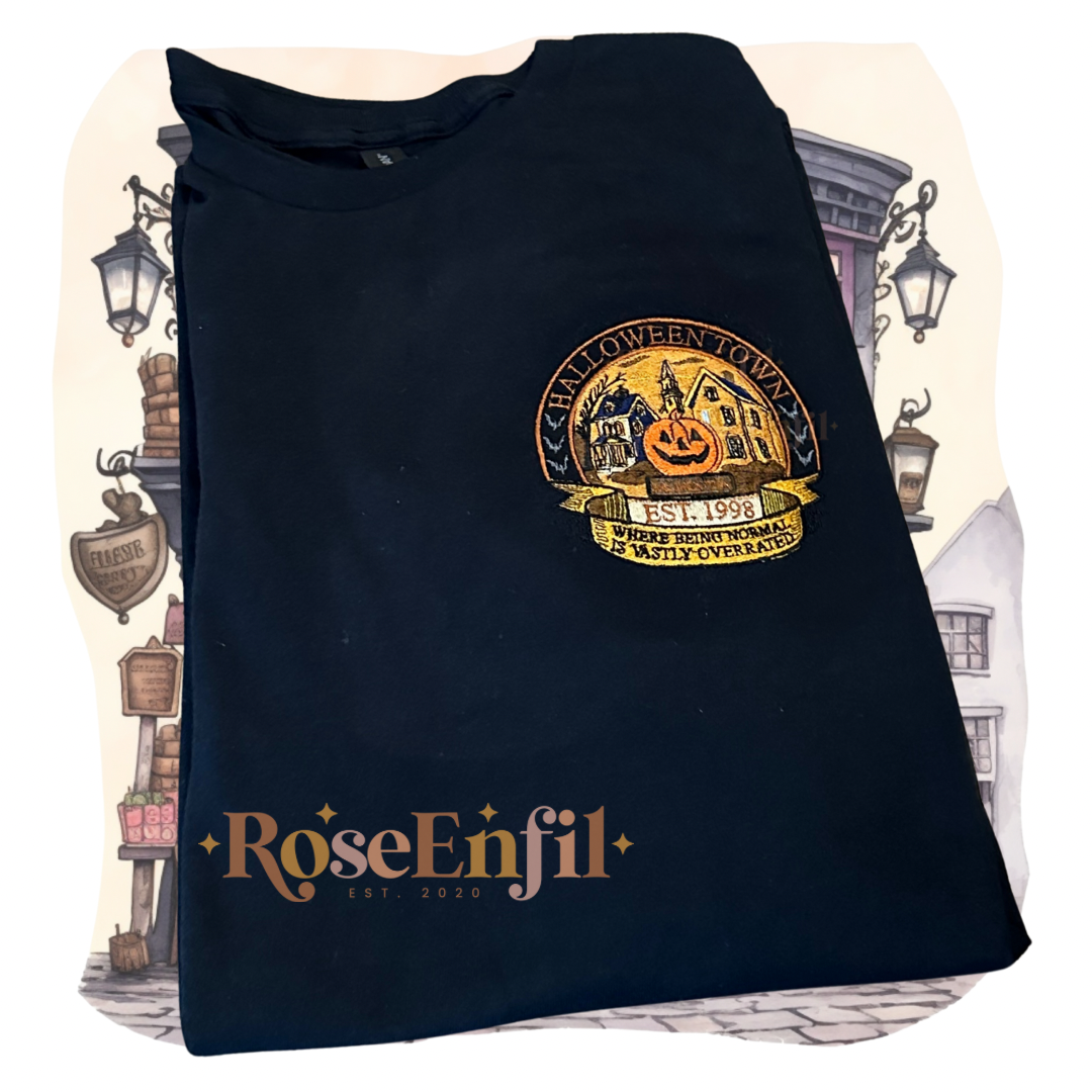 La ville d’Halloween - Collection effrayant halloween et nostalgie - plusieurs couleurs