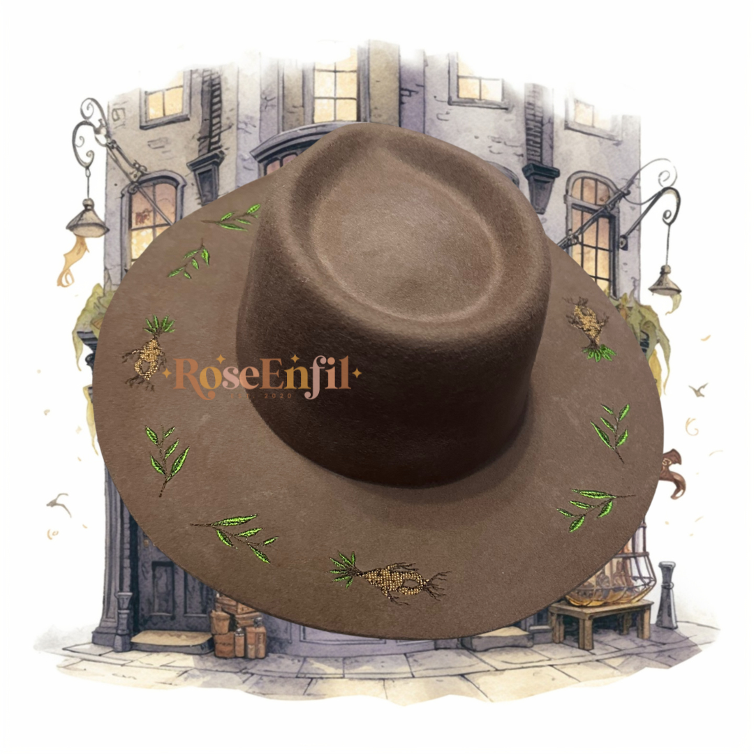 Chapeau magique - plantes magiques marron