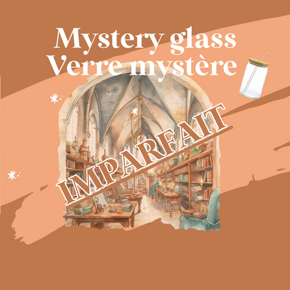 IMPARFAIT  Mystère  ✨ verre avec paille et couvercle bambou