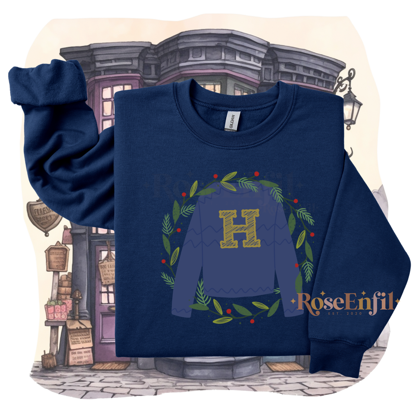 Christmas H or R  Sweater ✨ Ash gray 