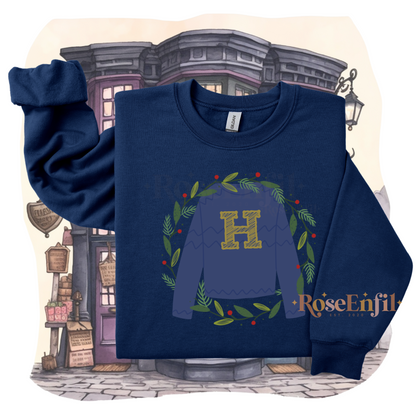 Christmas H or R  Sweater ✨ Ash gray 