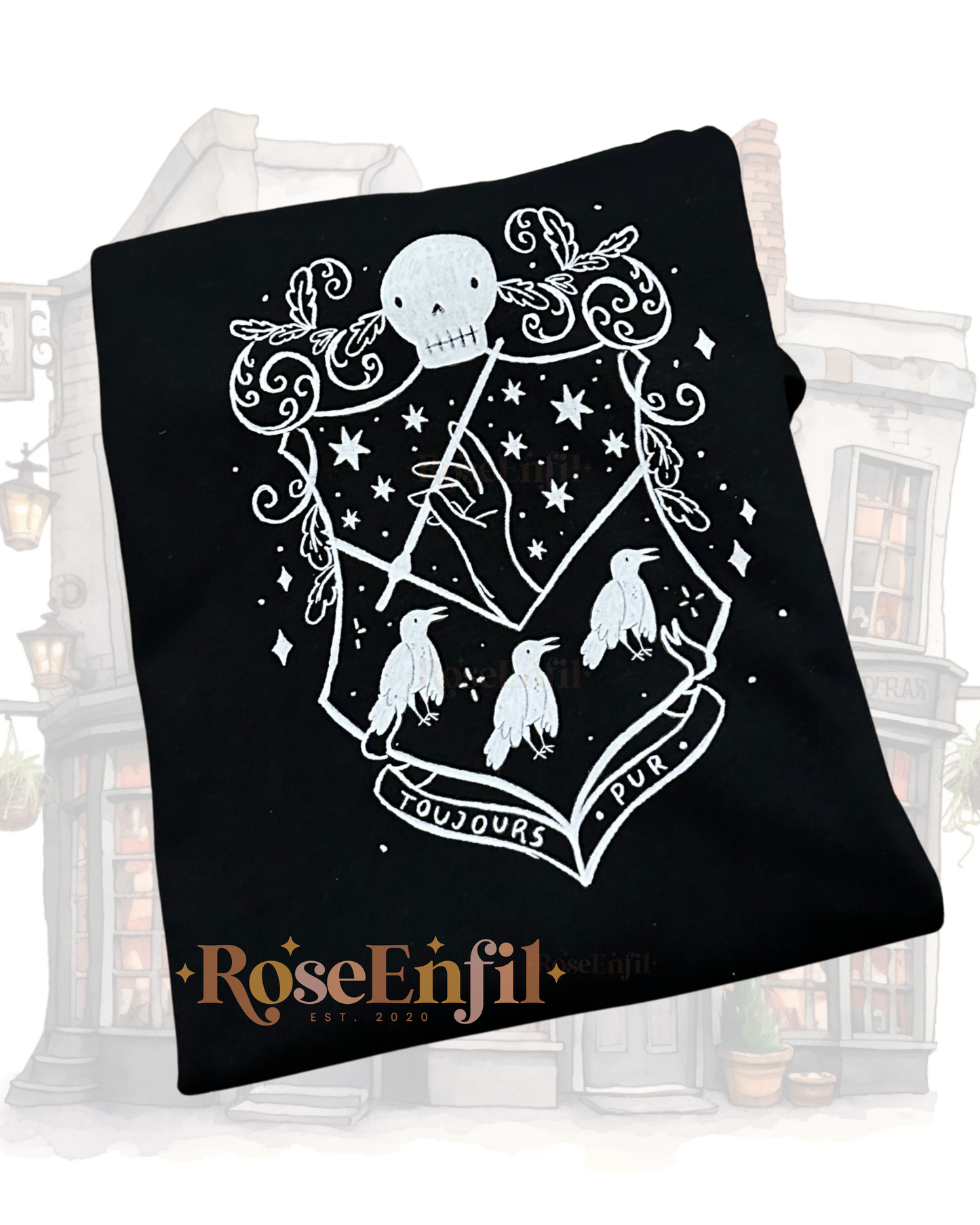 Blason de la noble famille de sorciers et sorcières - Imprimé