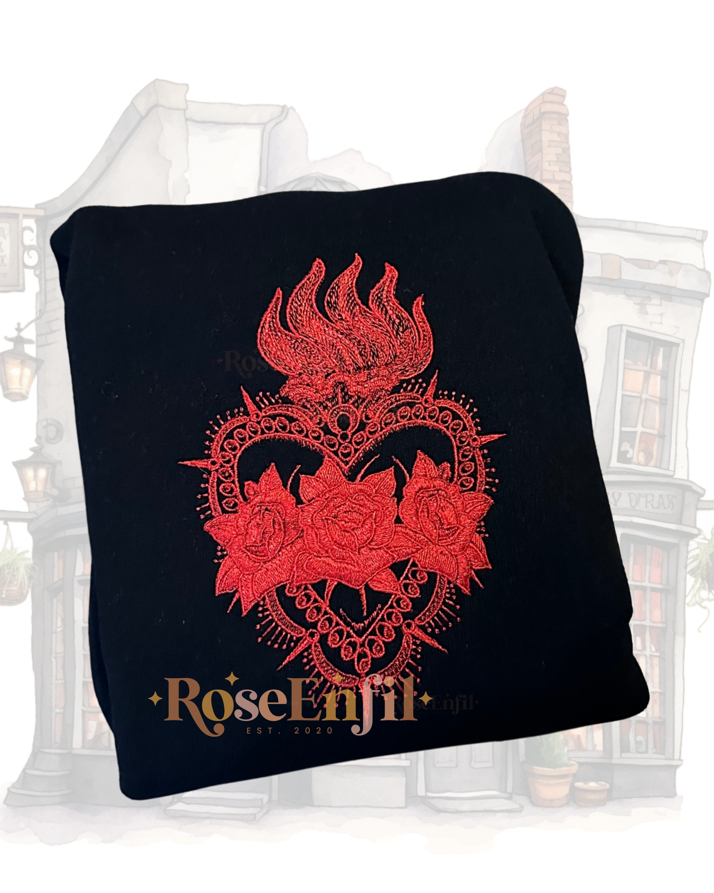 Coeur sacré  - Broderie magique - Plusieurs couleurs