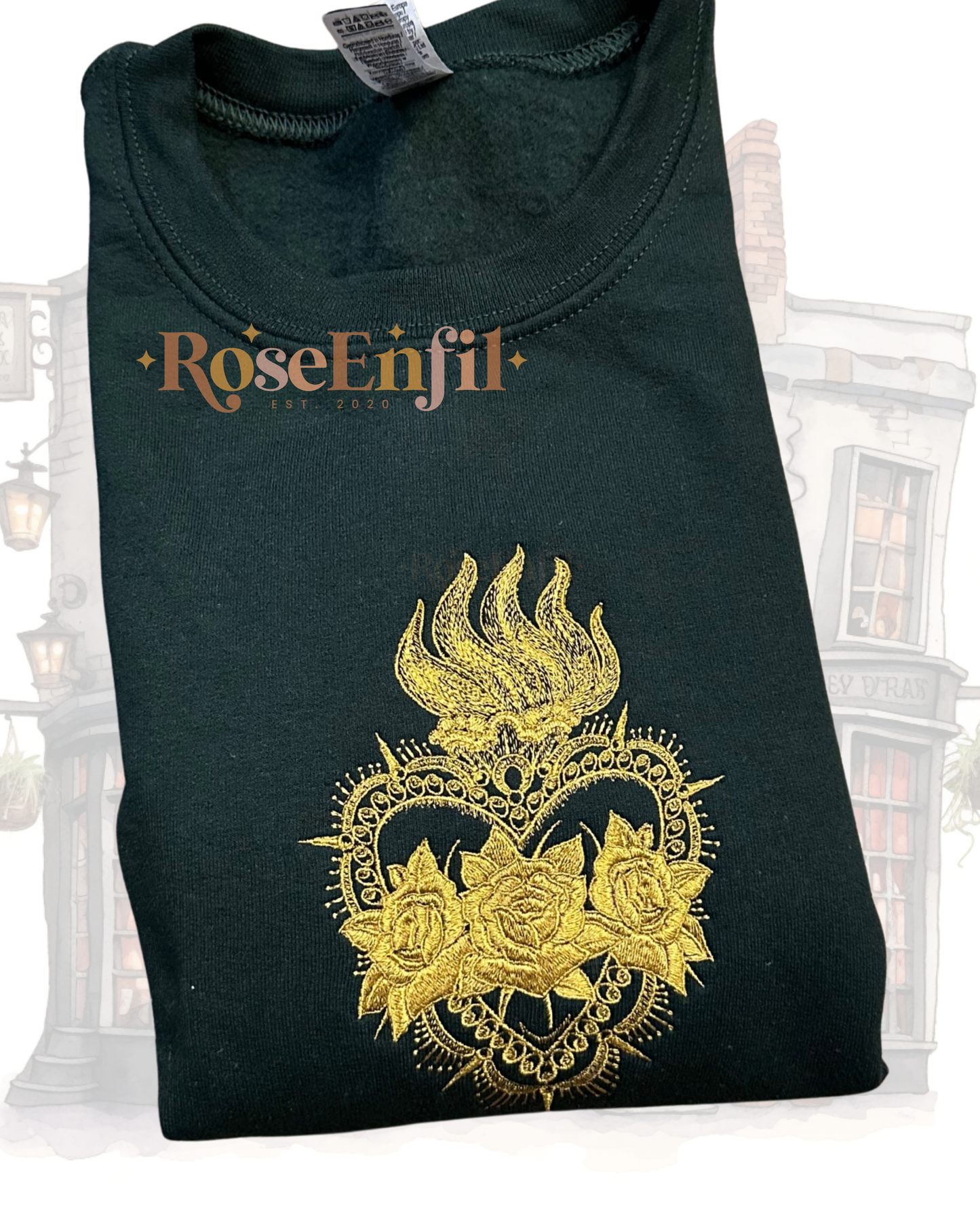 Coeur sacré  - Broderie magique - Plusieurs couleurs