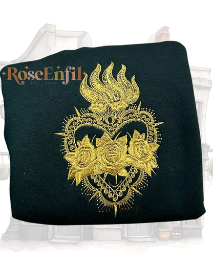 Coeur sacré  - Broderie magique - Plusieurs couleurs