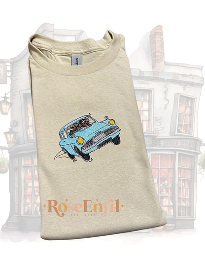 Voiture volante - Épisode 2 à la poursuite du train - Collection broderie magique  - Plusieurs couleurs