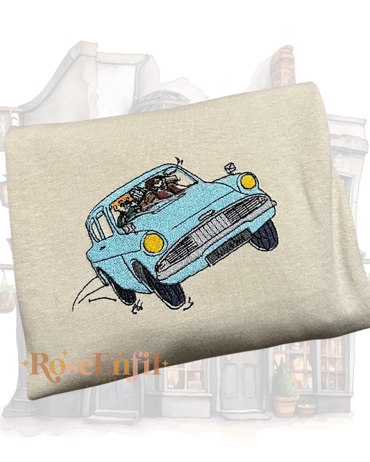 Voiture volante - Épisode 2 à la poursuite du train - Collection broderie magique  - Plusieurs couleurs