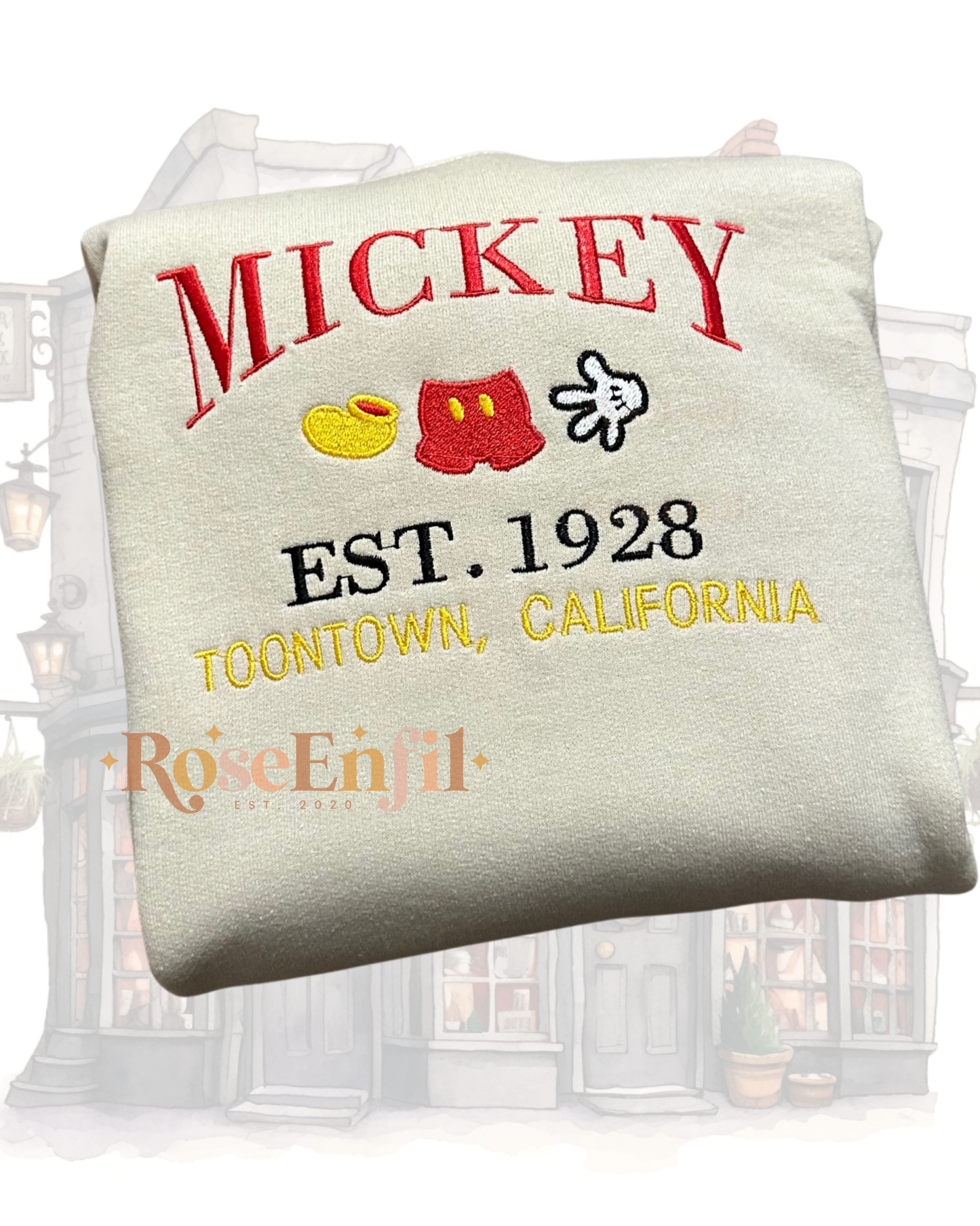 Célèbre souris  - Pays de l'enchantement -  Plusieurs couleurs - Broderie