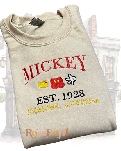 Célèbre souris  - Pays de l'enchantement -  Plusieurs couleurs - Broderie