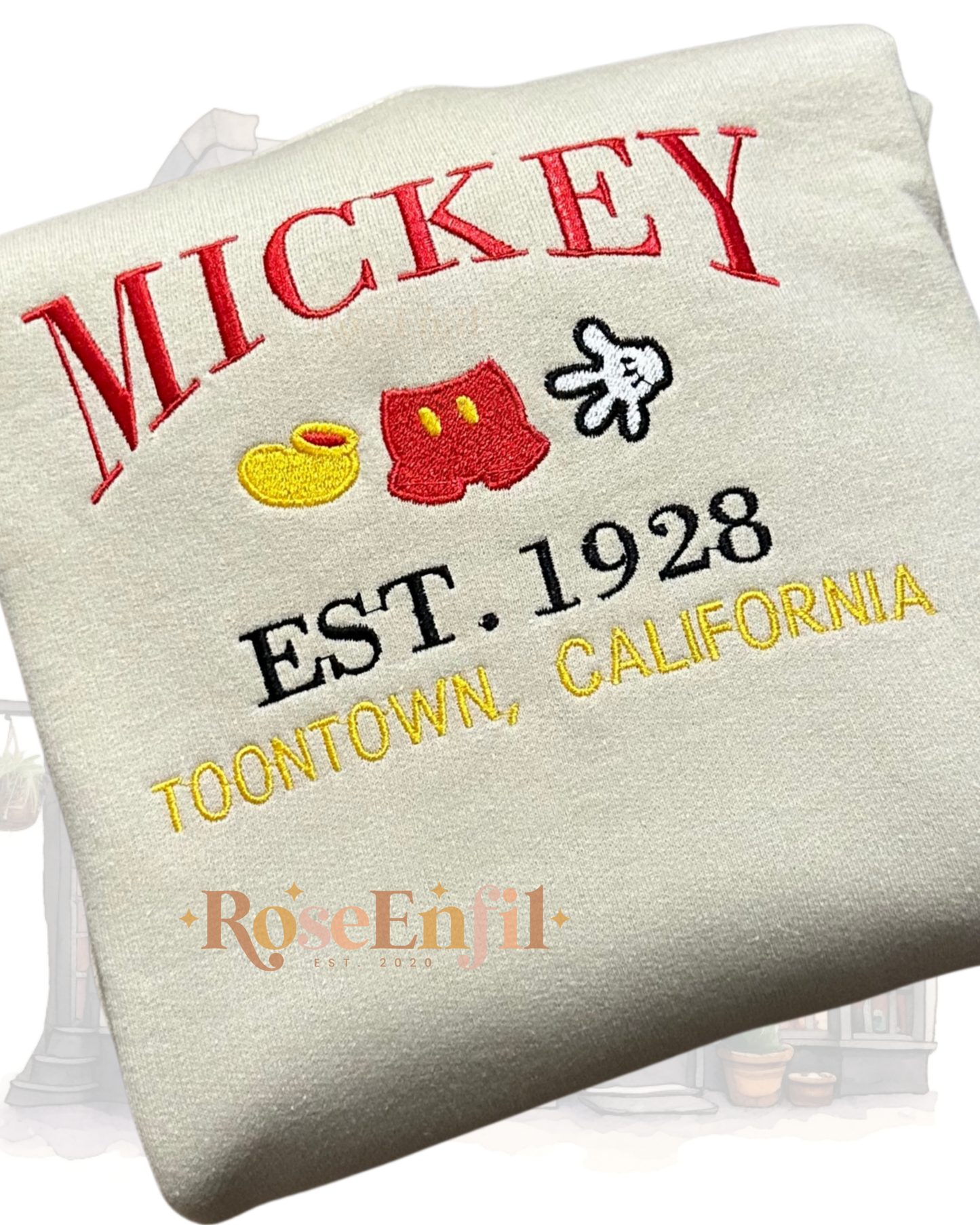 Célèbre souris  - Pays de l'enchantement -  Plusieurs couleurs - Broderie