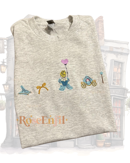 Princess and enchanted items  -  Princess Collection  - Magical Embroidery - Multiple Colors
