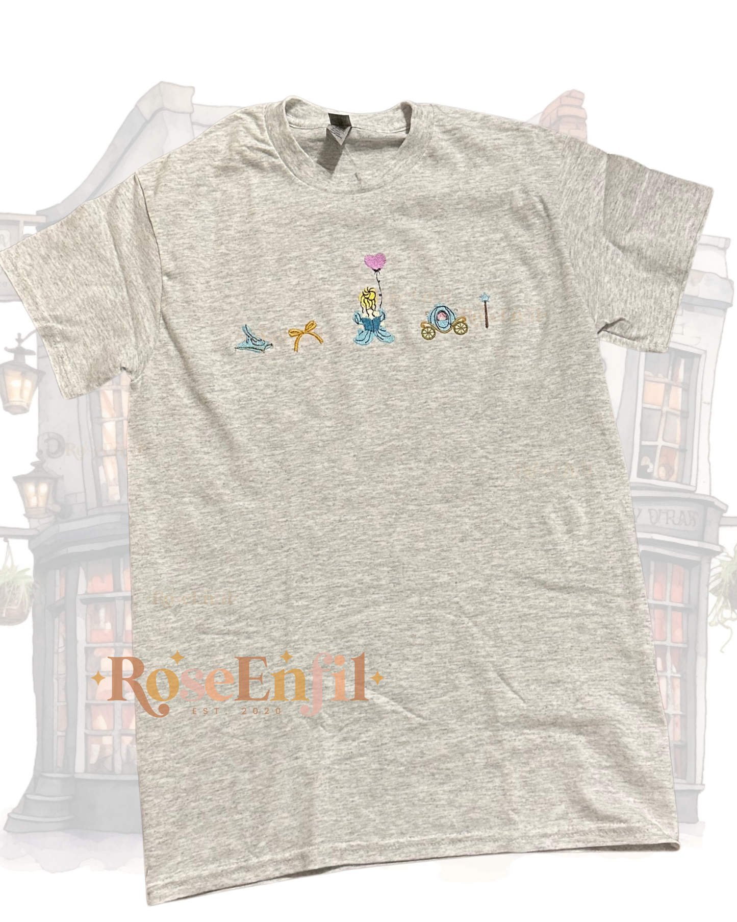 Princess and enchanted items  -  Princess Collection  - Magical Embroidery - Multiple Colors
