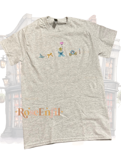 Princess and enchanted items  -  Princess Collection  - Magical Embroidery - Multiple Colors
