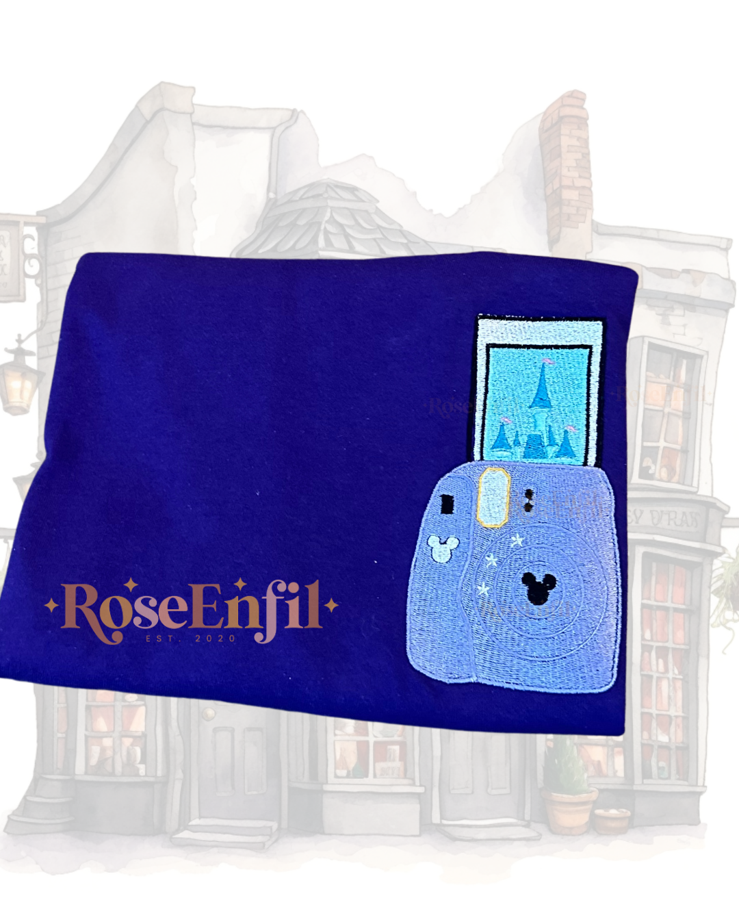 Instant photo of the Enchanted Castle - Theme Park and Dreams - Enchantment and Princess Collection - Embroidery (multiple colors)
