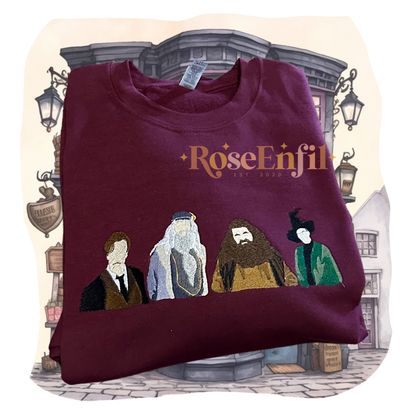 Professeurs école de magie - Collection broderie magique  - Plusieurs couleurs (crewneck seulement)