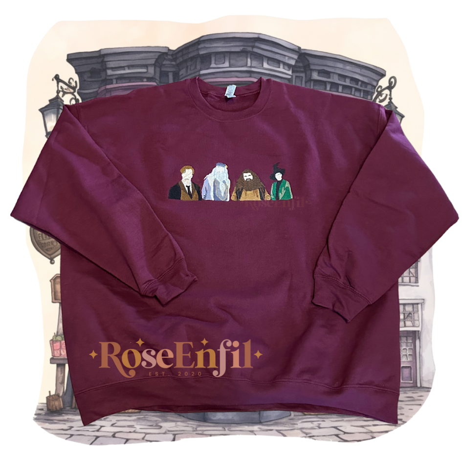Professeurs école de magie - Collection broderie magique  - Plusieurs couleurs (crewneck seulement)