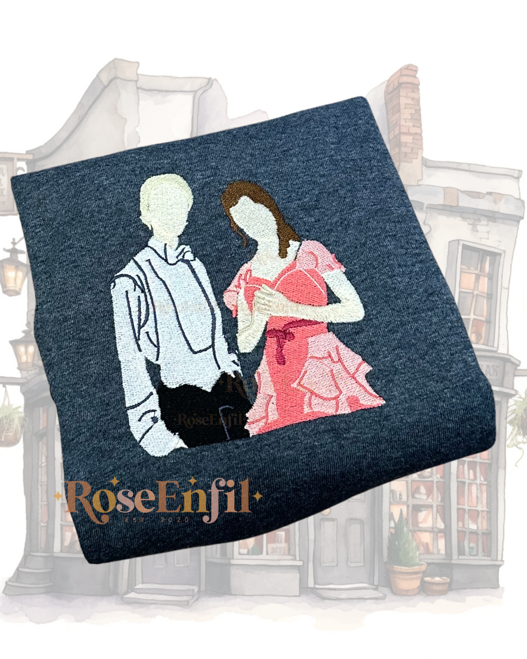 Draco (Drago) x Hermione (Dramione) - Fanfiction - Magical Embroidery Collection - Multiple Colors
