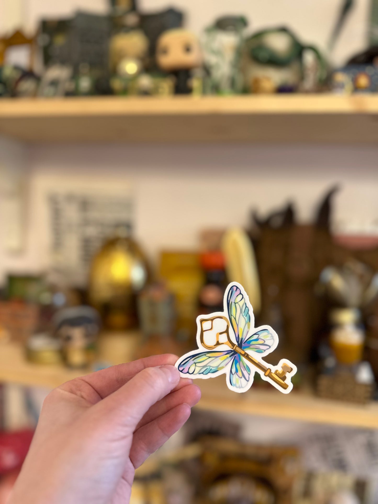 Autocollant stickers - clef volante -  résistant à l'eau