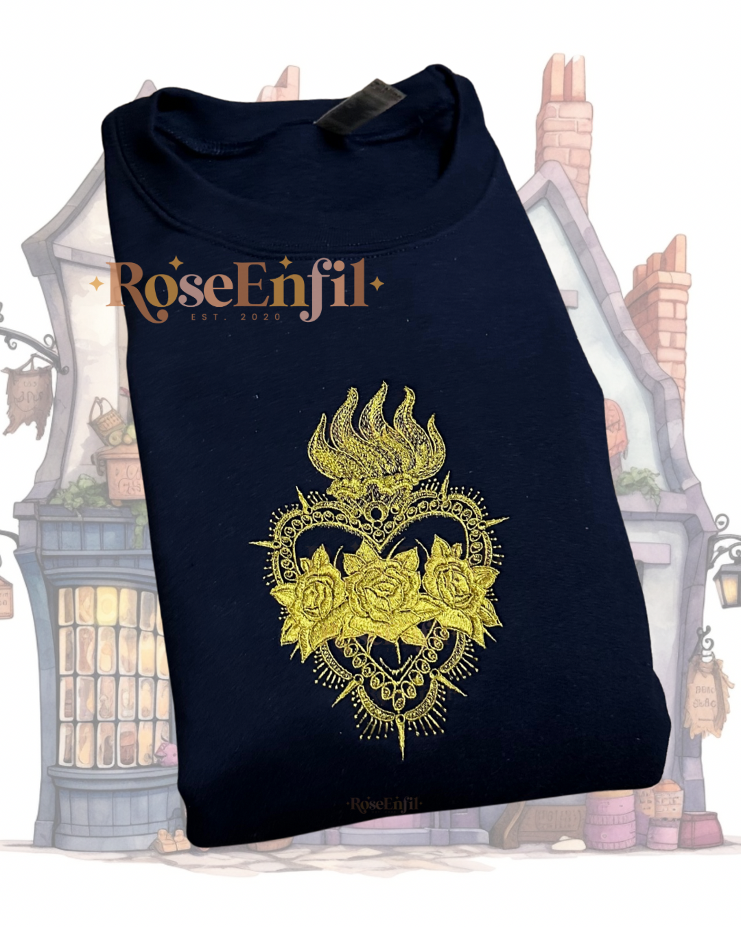 Coeur sacré  - Broderie magique - Plusieurs couleurs