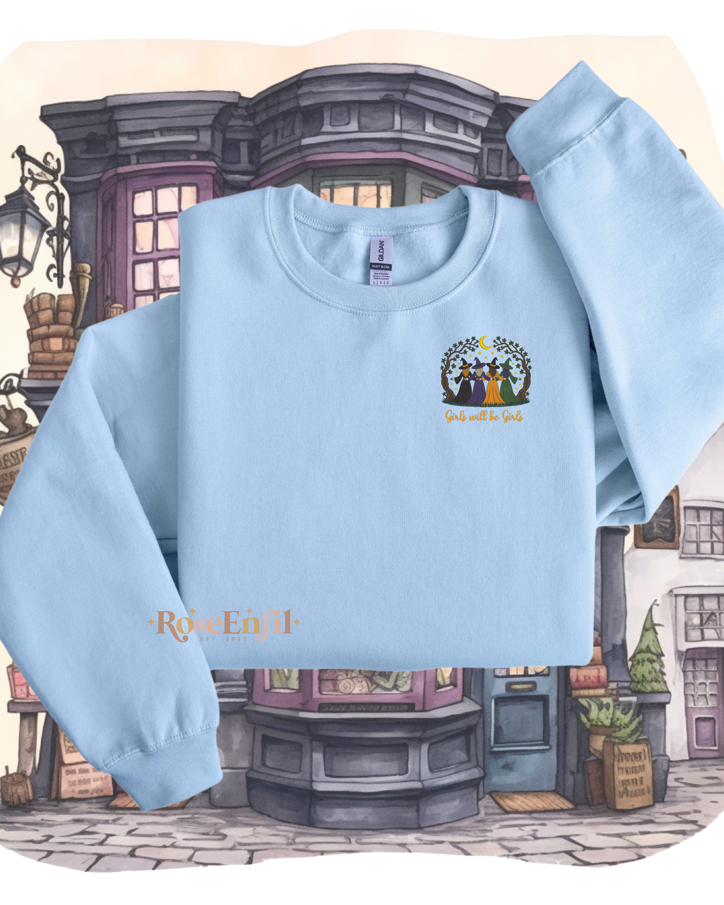 Coven - Girls will be girls (couvent - les filles seront des filles )-Collection Sorcières et magie  -  Broderie  (plusieurs couleurs)