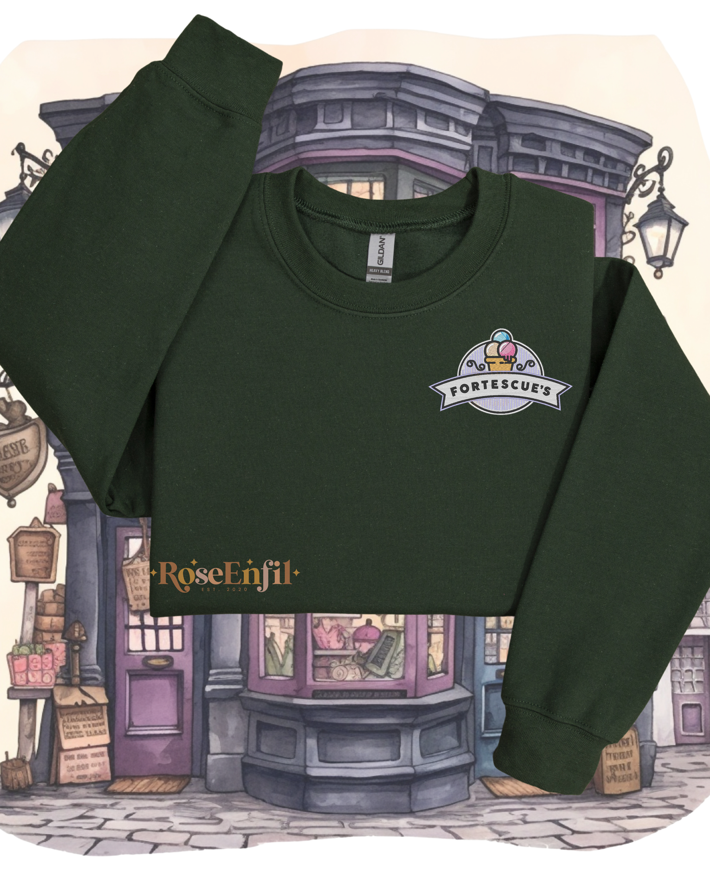 Magic Ice Cream Vendor (Dragon Alley) - Magic Collection - Embroidery (multiple colors)
