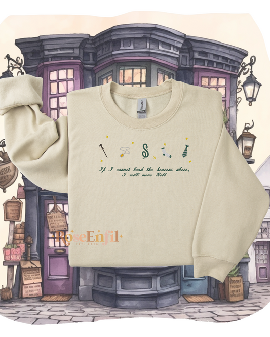 Maison de l'ambition (serpent) avec citation - Collection broderie magique - Plusieurs couleurs