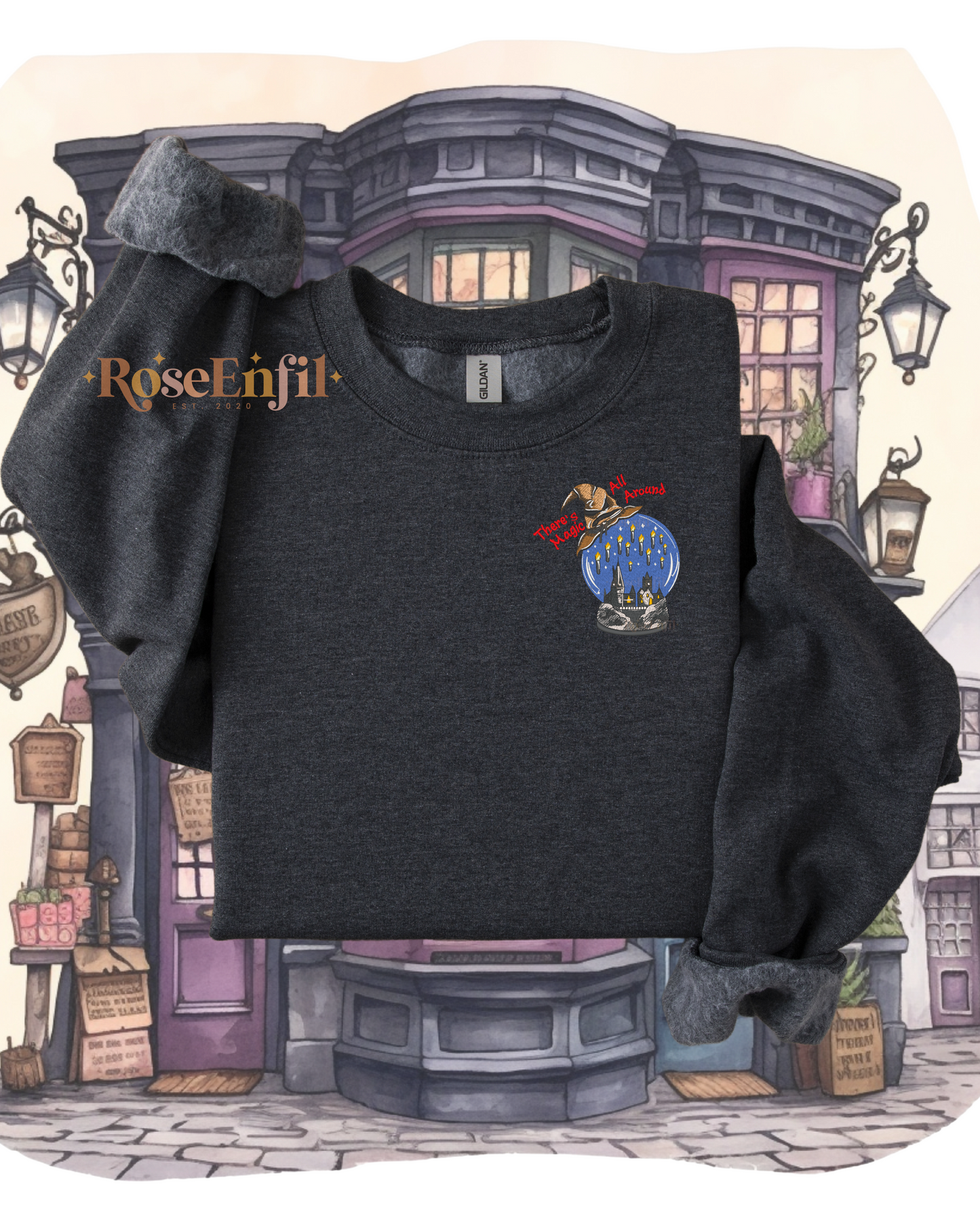 De la magie autour de nous - Boule souvenirs école de magie  - Collection broderie magique - Plusieurs couleurs
