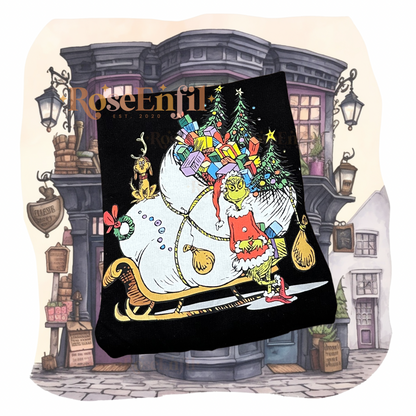 Traineau du grincheux - Voleur de noël  - Noël - Imprimé