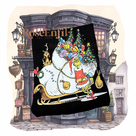 Traineau du grincheux - Voleur de noël  - Noël - Imprimé