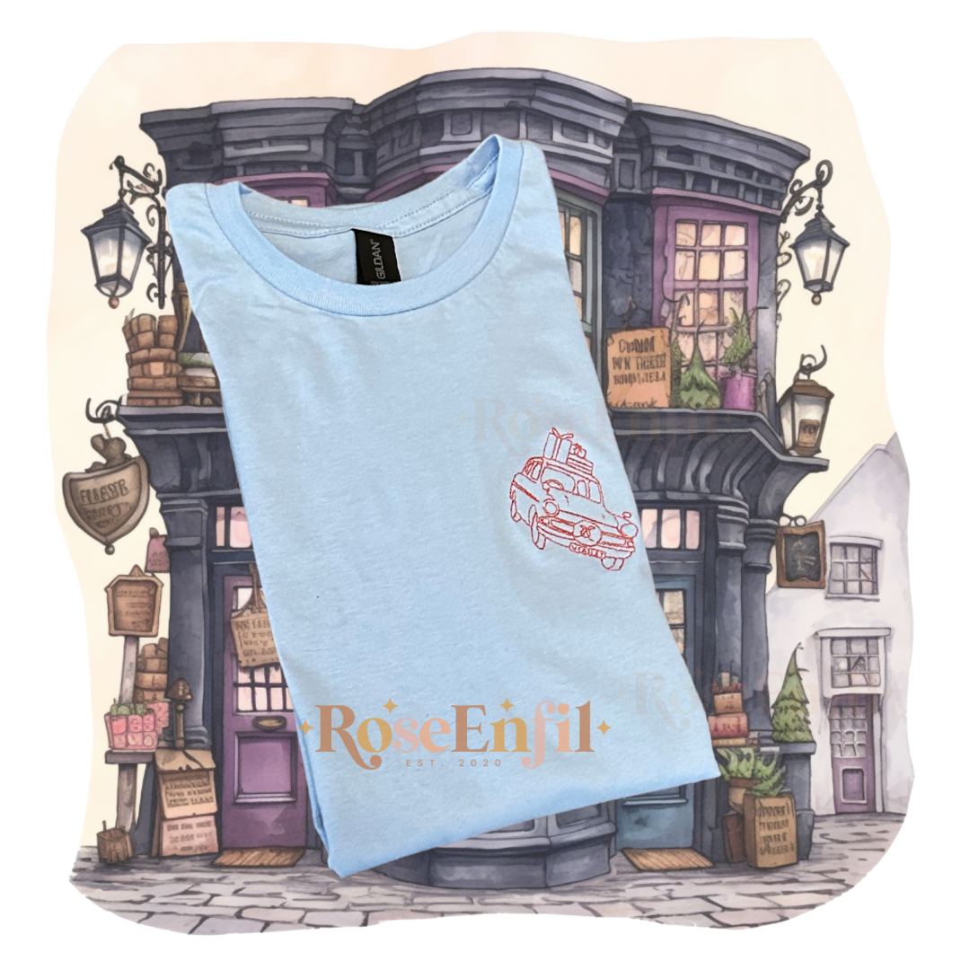 La voiture volante version noël - Collection noël magie - plusieurs couleurs