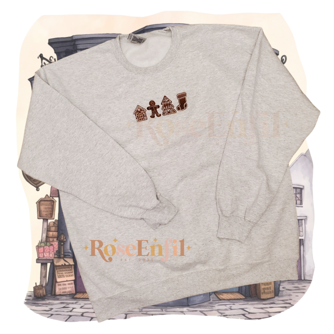 Maisons en pains d’épices - Collection broderie Noël classique - plusieurs couleurs