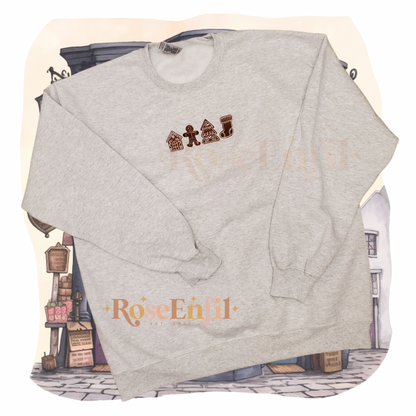 Maisons en pains d’épices - Collection broderie Noël classique - plusieurs couleurs