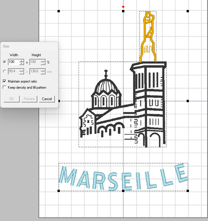 Commande personnalisée -  Marseille - Crewneck Noir - Small