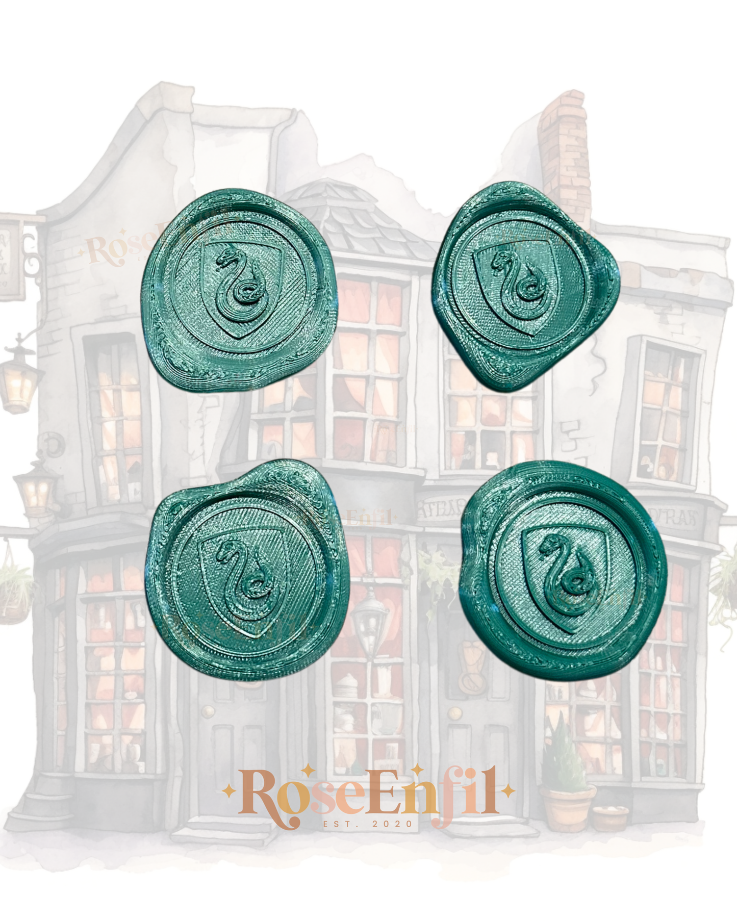 Snake House - Green - Imitation Wax Seal - Decor Collection - 3D Print (Copy)

