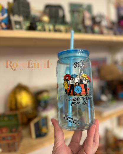 Friends - Version Séries TV - verre PLASTIQUE avec paille et couvercle